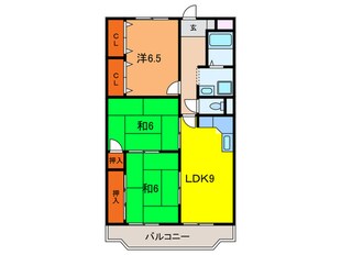 グリ－ンヒル３の物件間取画像